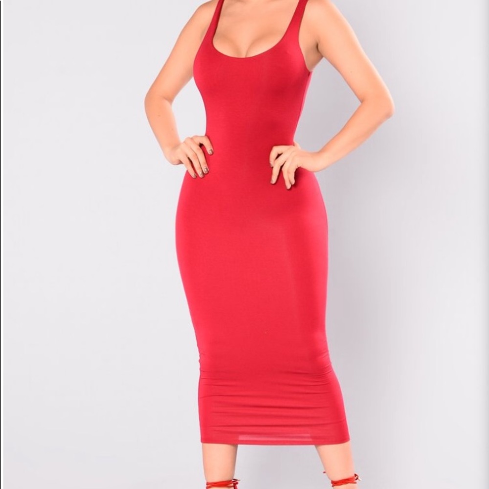 Red Midi Dress